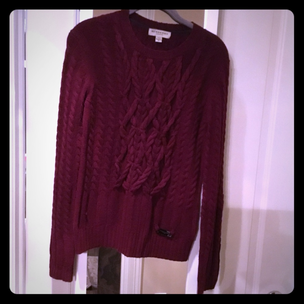 Burberry London cable sweater